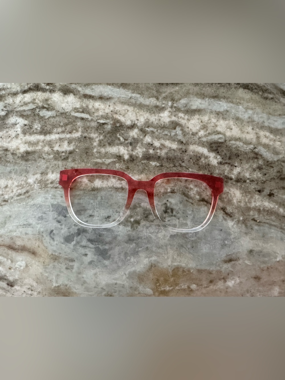 Burnt Orange Gradient Crystal Topper - the Murphy - Pair Eyewear